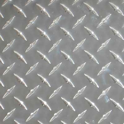 12 In Diamond Plate Kick Plate Aluminum Wall Plate  TreadWare